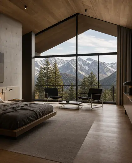 bauhaus salon — master bedroom (alpine)