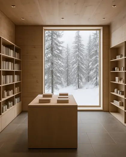 minimalist store — library (alpine)