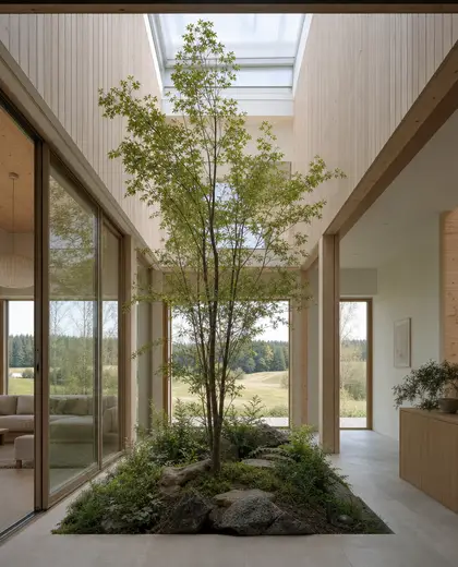 scandinavian house — atrium (rural)