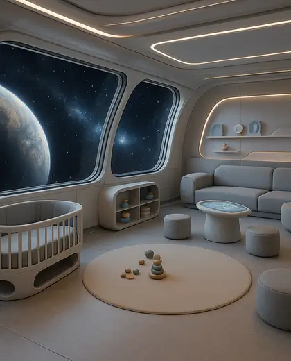 futuristic hotel — nursery (space)