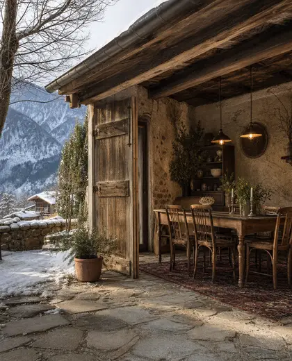 vintage yard — informal dining room (alpine)
