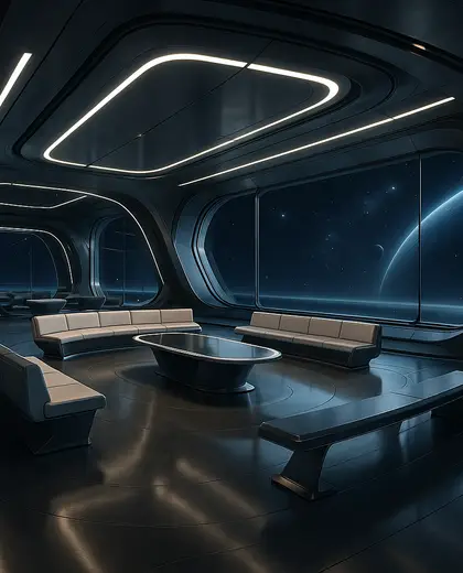 futuristic public space — meeting room (space)