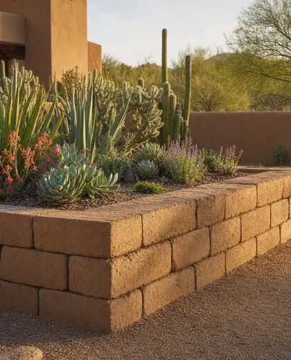 southwestern garden — raised garden bed (desert)