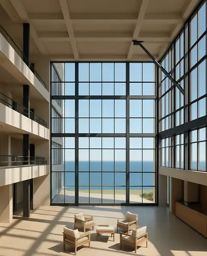 bauhaus hotel — atrium (ocean)