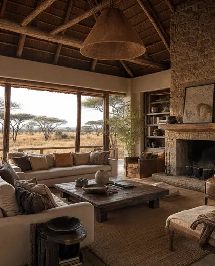 rustic building — family room (savanna)
