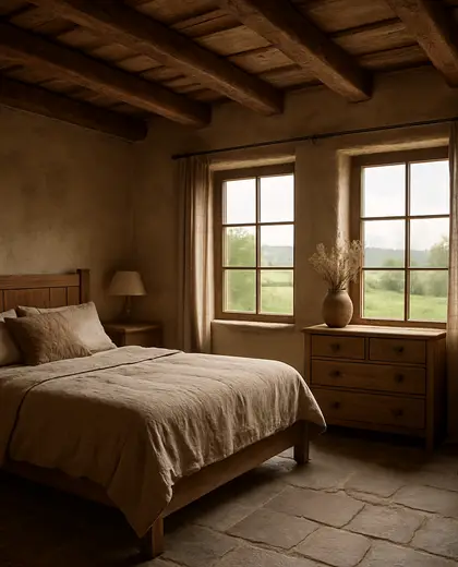 rustic house — bedroom (rural)