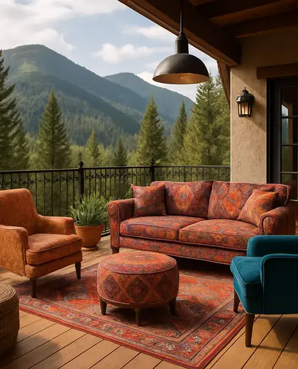 eclectic home — deck (mountain)