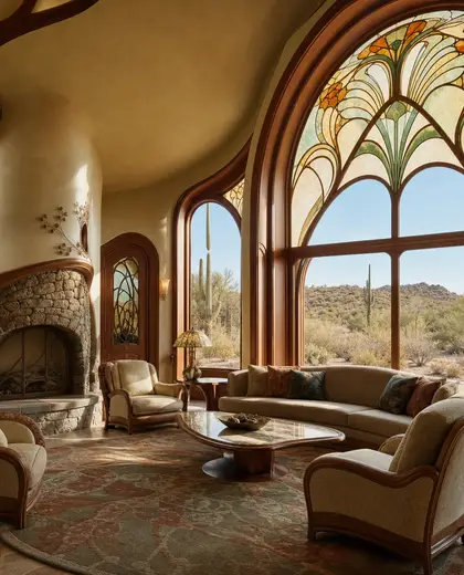 art nouveau church — family room (desert)