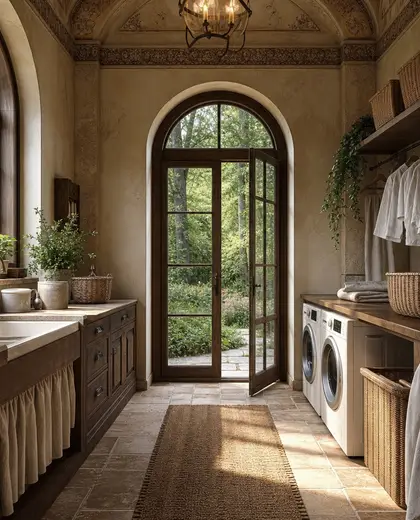 renaissance farmhouse — laundry room (forest)