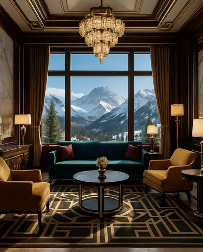 art deco condo — room (alpine)