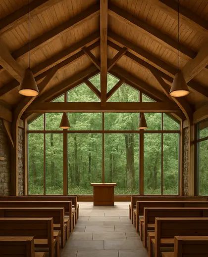 sustainable church — room (forest)