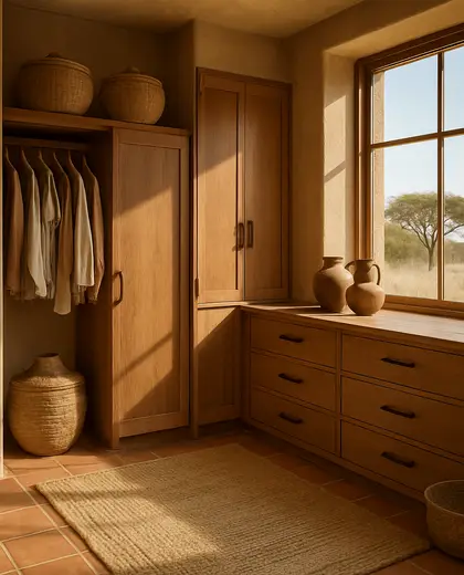 southwestern condo — dressing room (savanna)