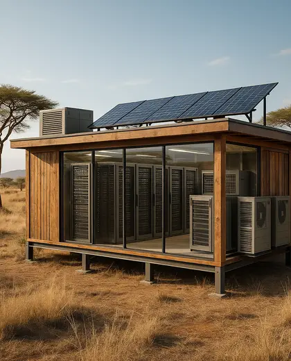 sustainable condo — server room (savanna)