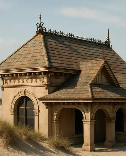 vintage building — roof (beach)