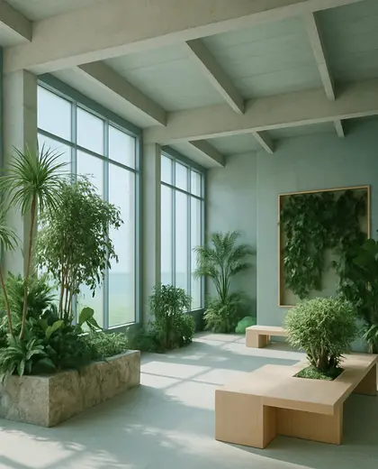 minimalist indoor garden — warehouse (ocean)