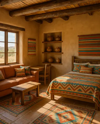 southwestern salon — youth bedroom (rural)