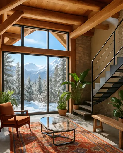 eclectic home — atrium (alpine)