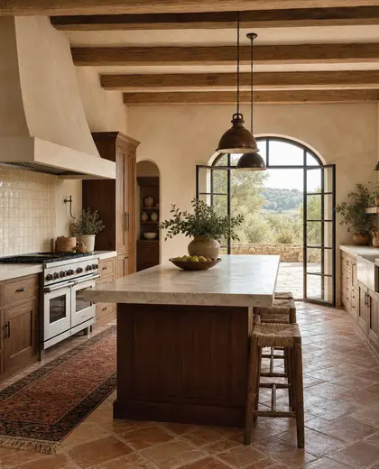 mediterranean house — kitchen (rural)