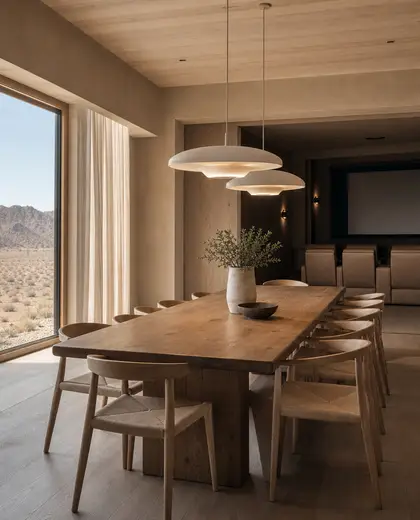 scandinavian theater — formal dining room (desert)