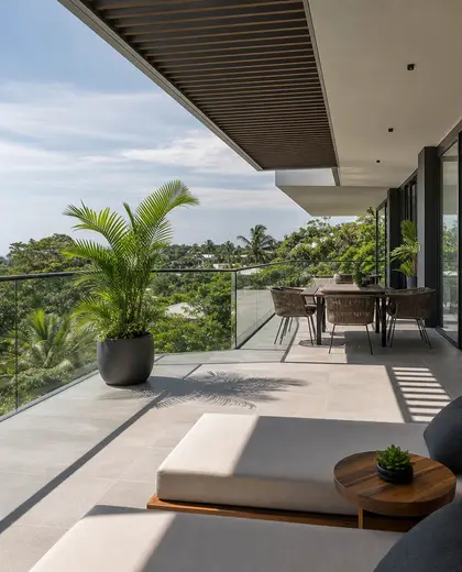 modern house — terrace (tropical)