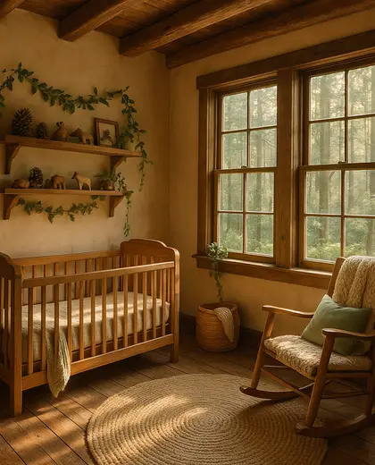 rustic home — nursery (forest)