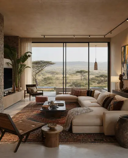 eclectic apartment — main hall (savanna)