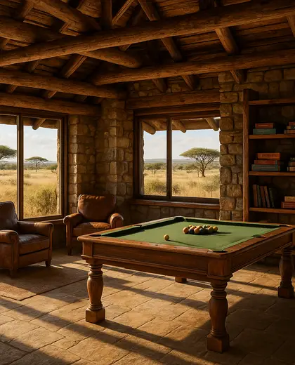rustic building — game room (savanna)