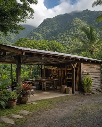 tropical yard — workshop (mountain)