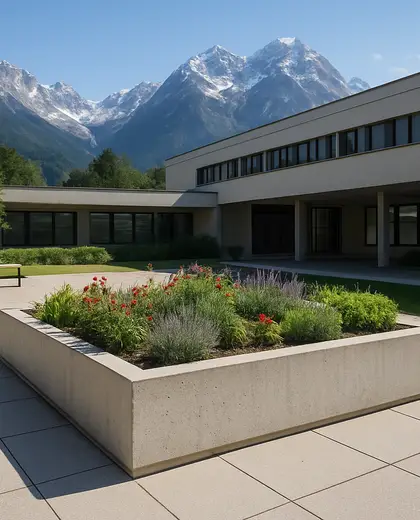 bauhaus public space — raised garden bed (alpine)