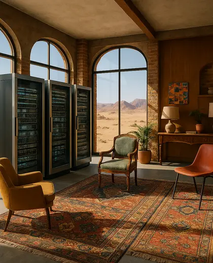 eclectic penthouse — server room (desert)