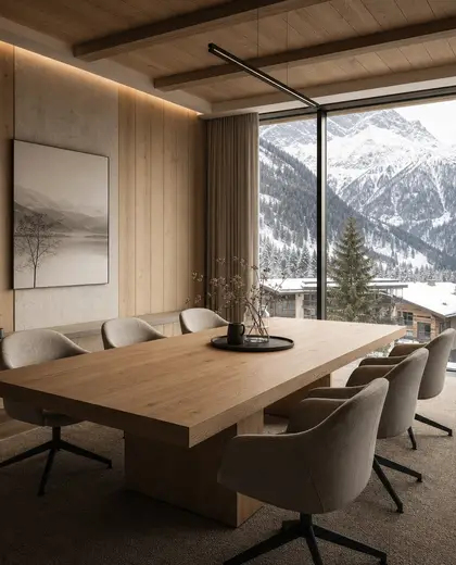japandi condo — meeting room (alpine)