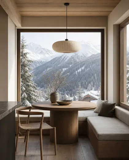 japandi house — breakfast nook (alpine)