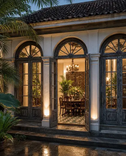 vintage facade — formal dining room (tropical)
