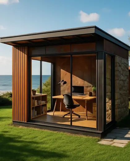 eclectic yard — home office (ocean)