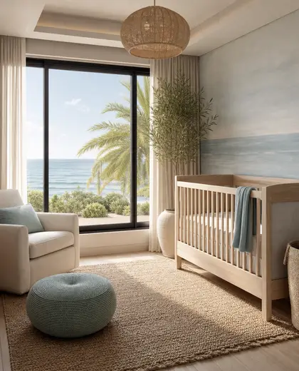modern hotel — nursery (coastal)