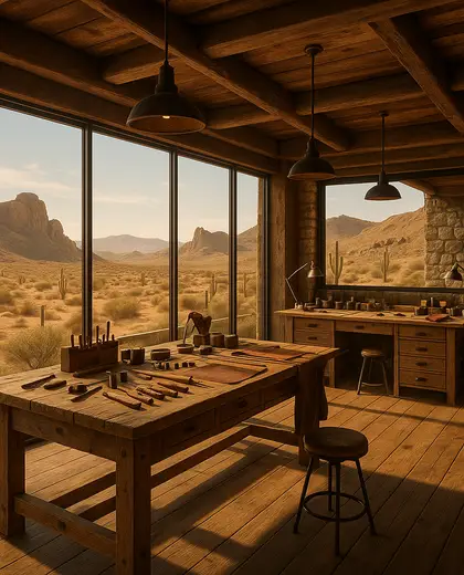 rustic penthouse — workshop (desert)
