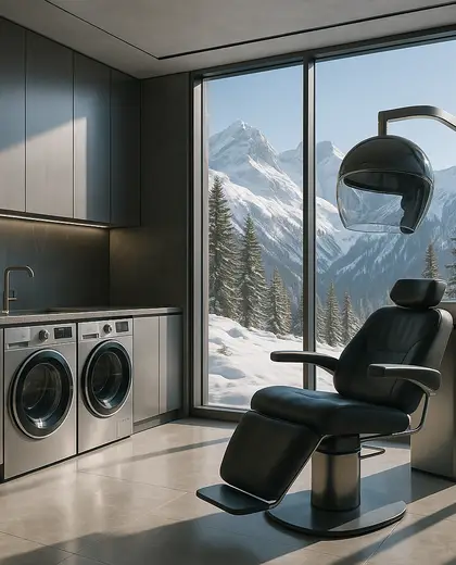 futuristic salon — laundry room (alpine)