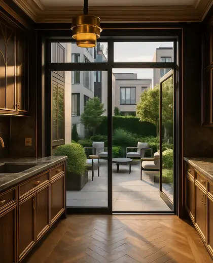 art deco yard — kitchen (urban)