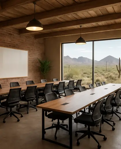 eclectic office space — training room (desert)