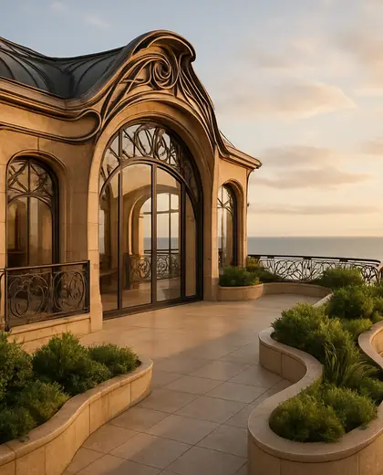 art nouveau penthouse — roof (ocean)