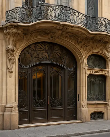 art nouveau facade — reception (urban)