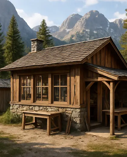 vintage backyard — workshop (alpine)