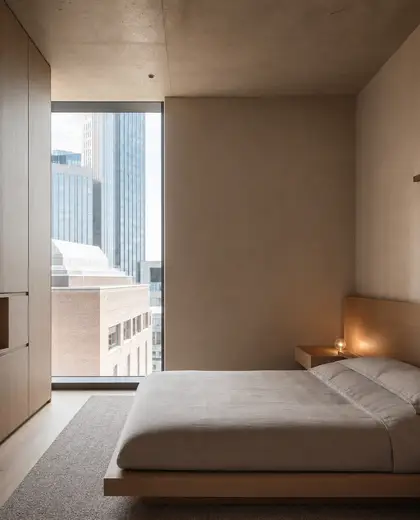 minimalist church — bedroom (urban)