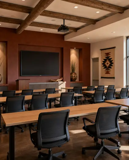 southwestern public space — training room (urban)