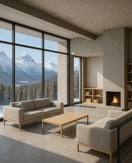 bauhaus building — family room (alpine)