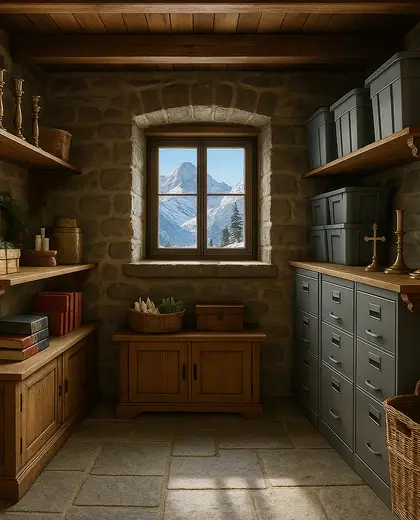 eclectic church — storage room (alpine)