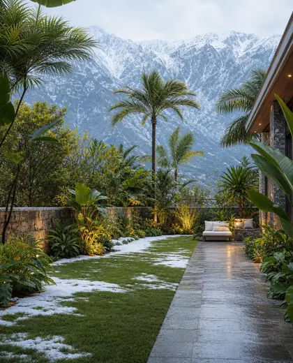 tropical yard — winter garden (mountain)