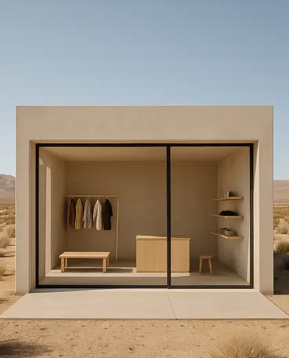 minimalist store — youth room (desert)