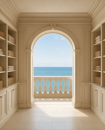 neoclassical apartment — storage room (ocean)