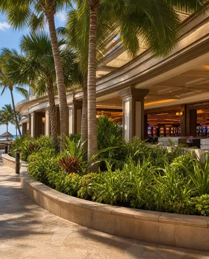 tropical casino — raised garden bed (beach)